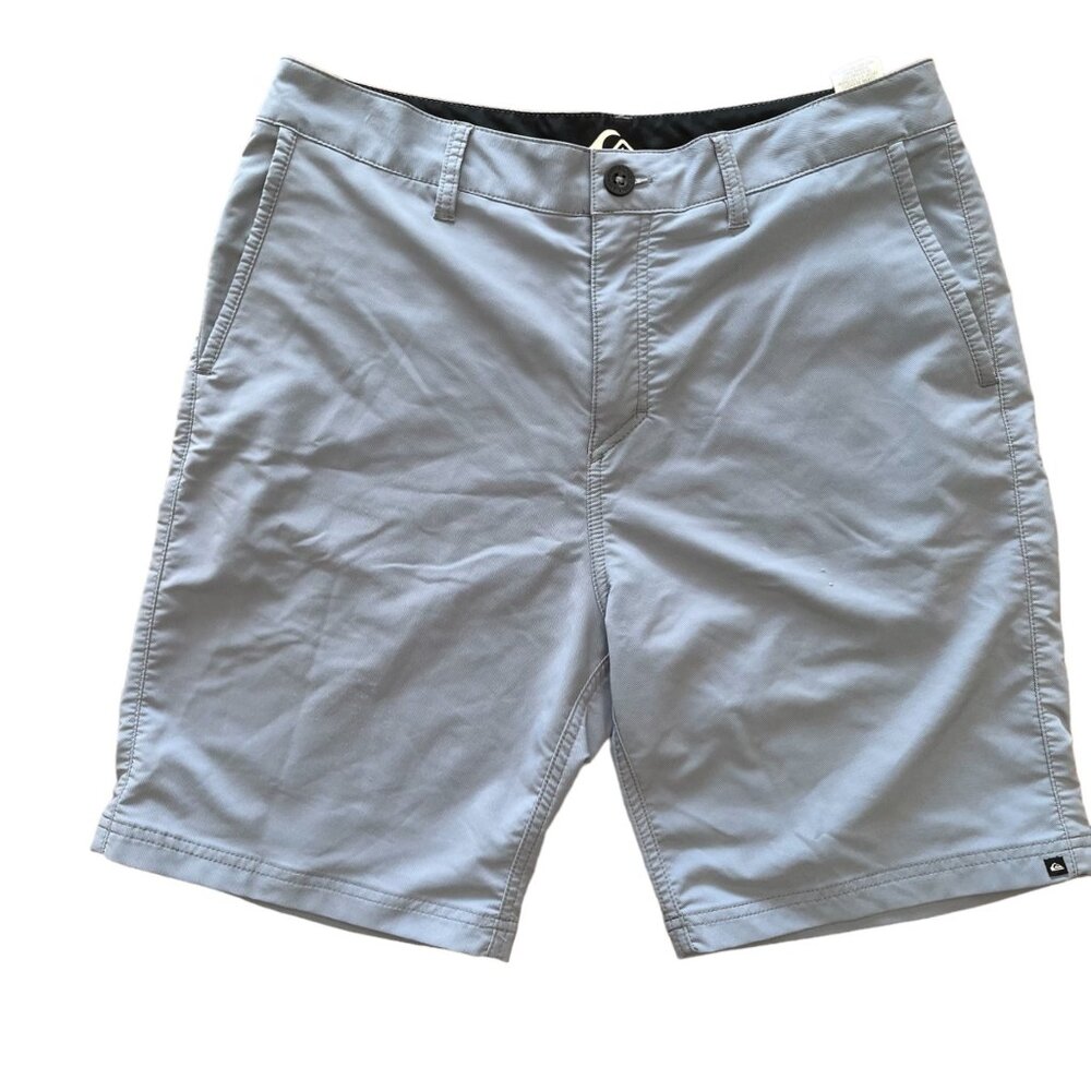 Quiksilver Amphibian Shorts Mens S Flat Front Board Shorts BLUE